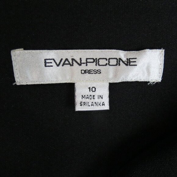 Evan Picone Black Cowl Neck Sheath Dress - Picture 7 of 7